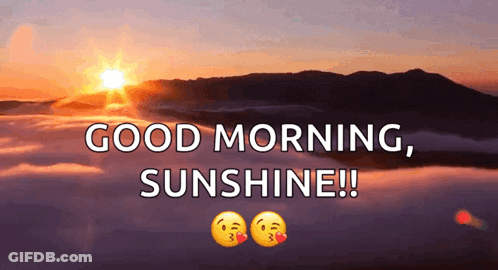 Sunset Good Morning Sunshine GIF