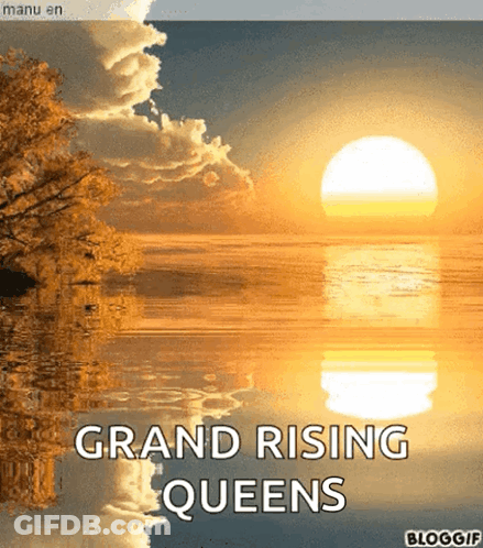 Sunset Over Ocean Grand Rising Queens GIF