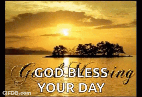 Sunset Over Water Good Blessing Your Day GIF