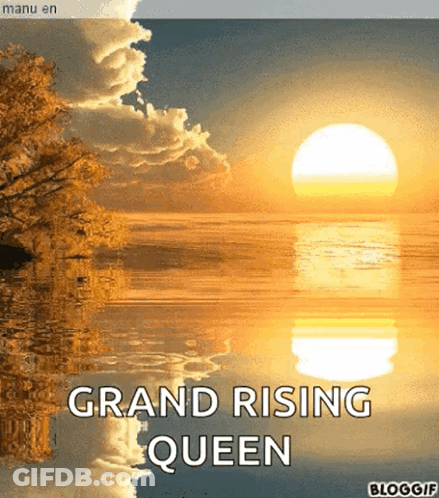 Sunset Over Water Grand Rising Queen GIF
