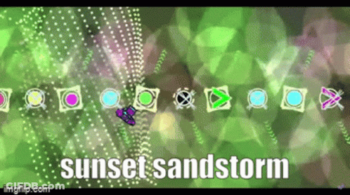 Sunset Sandstorm Video Game Screenshot GIF