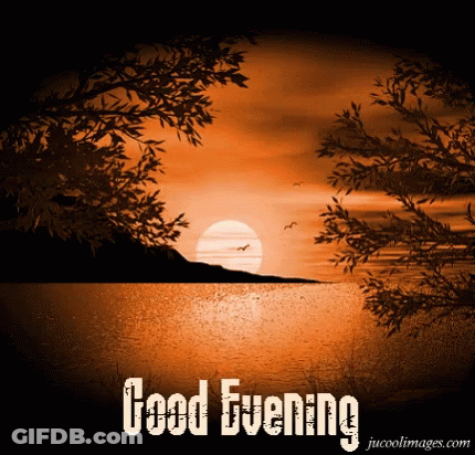 Sunset Saying Good Evening GIF
