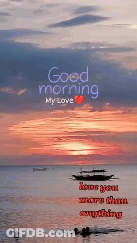 Sunset Saying Good Morning My Love GIF