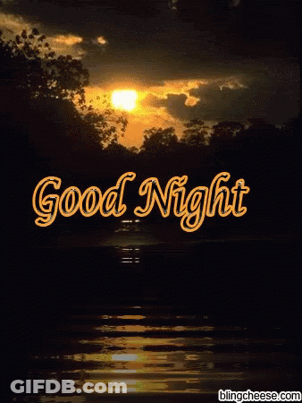 Sunset Saying Good Night GIF