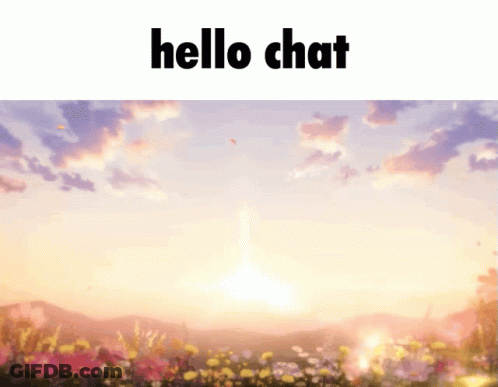 Sunset Saying Hello Chat GIF