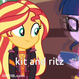 Sunset Shimmer Talking To Twilight Sparkle GIF