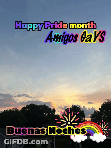 Sunset With Happy Pride Month Amigos Gays GIF