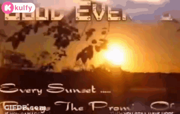 Sunset With Hold Eve GIF