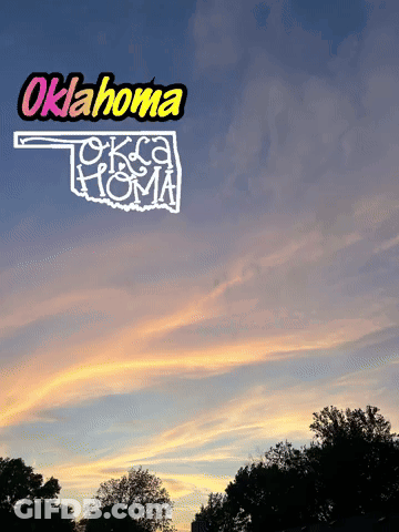 Sunset With Oklahoma In The Sky GIF