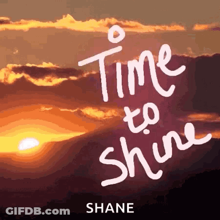 Sunset With Time To Shine Shane GIF