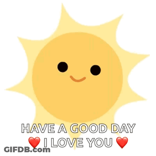 Sunshine Wishes Have A Good Day Love GIF