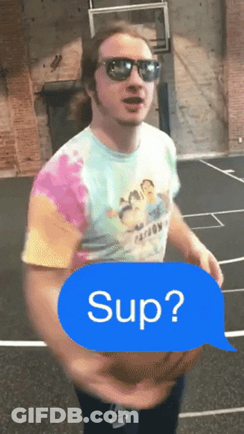 Sup Shoot Your Shot Dude GIF
