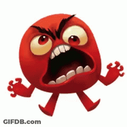 Super Angry Face Cartoon GIF