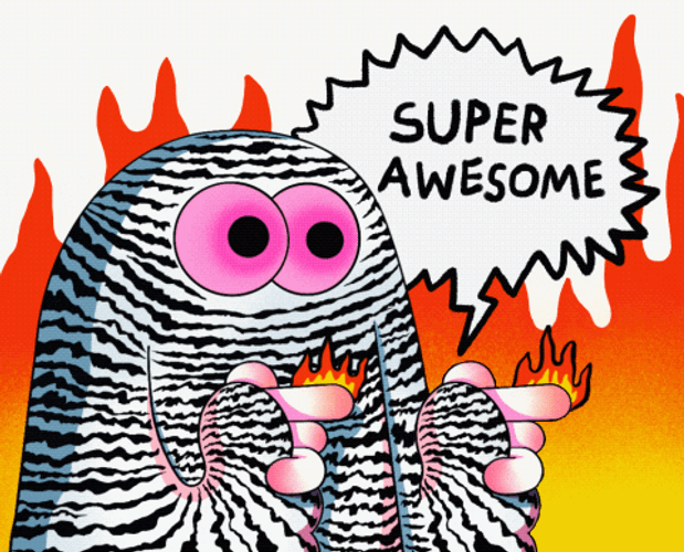 Super Awesome Cute Monster GIF