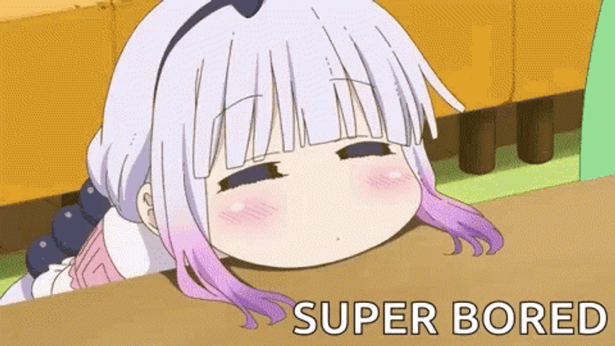 Super Bored Kanna Kamui GIF