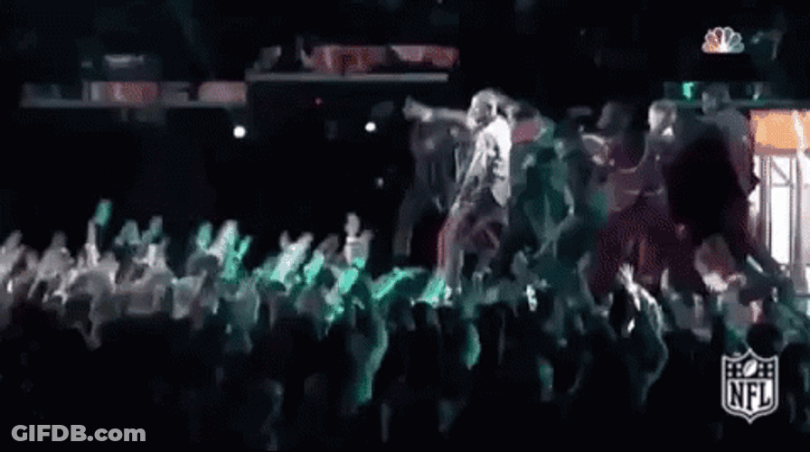 Super Bowl Shuffle Concert GIF