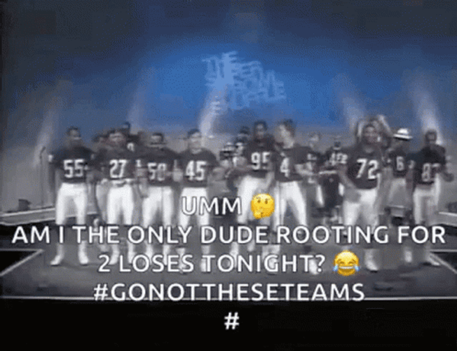 Super Bowl Shuffle Loses 2 Tonight GIF