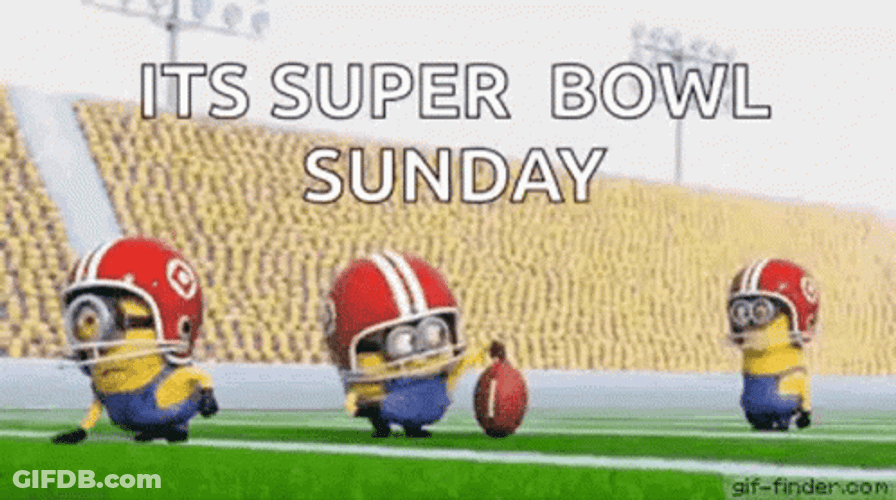 Super Bowl Sunday Minions Kick Off GIF
