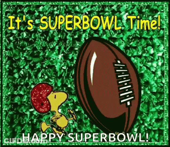 Super Bowl Time Woodstock Baseball GIF