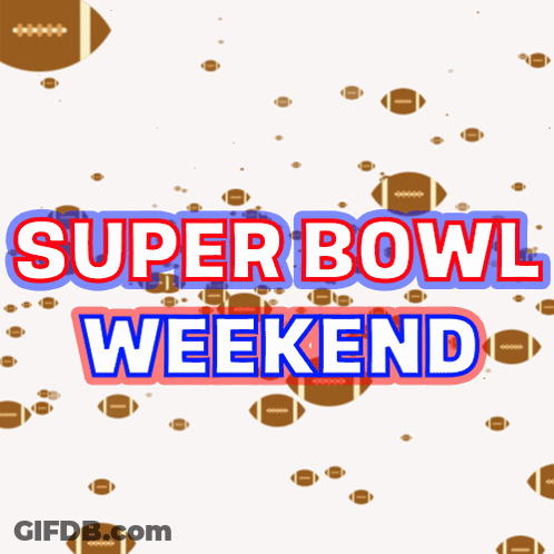 Super Bowl Weekend Footballs Ad GIF