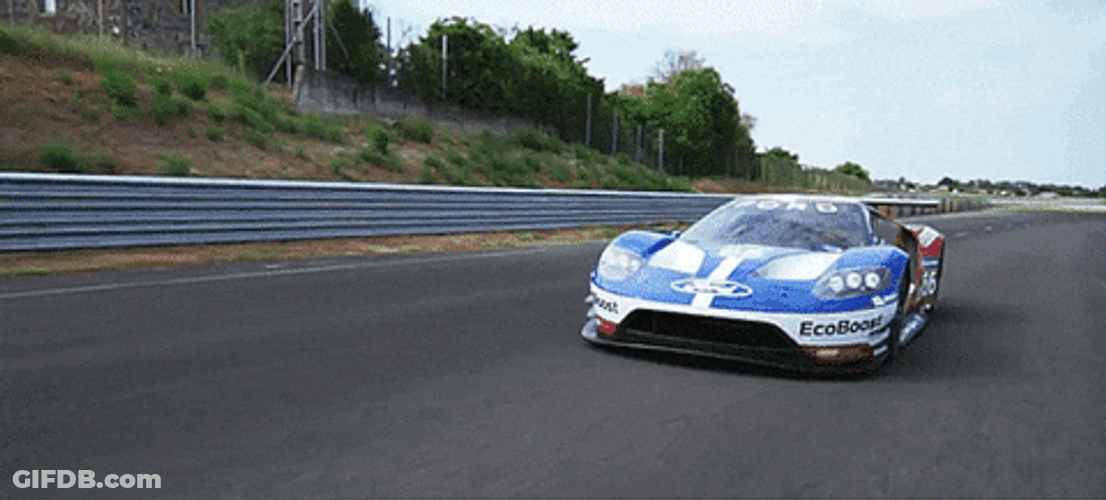 Super Car Fast Ford GT GIF