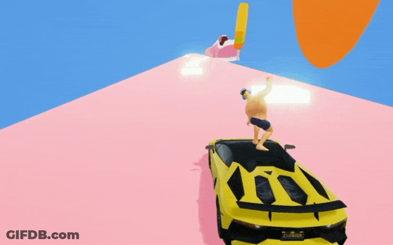 Super Car Game Jam Surfing GIF