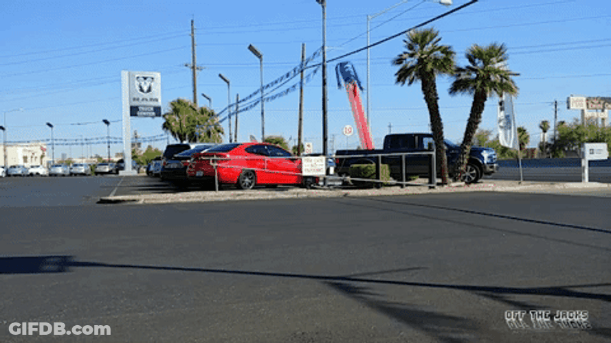 Super Car White Chevy Cruising GIF