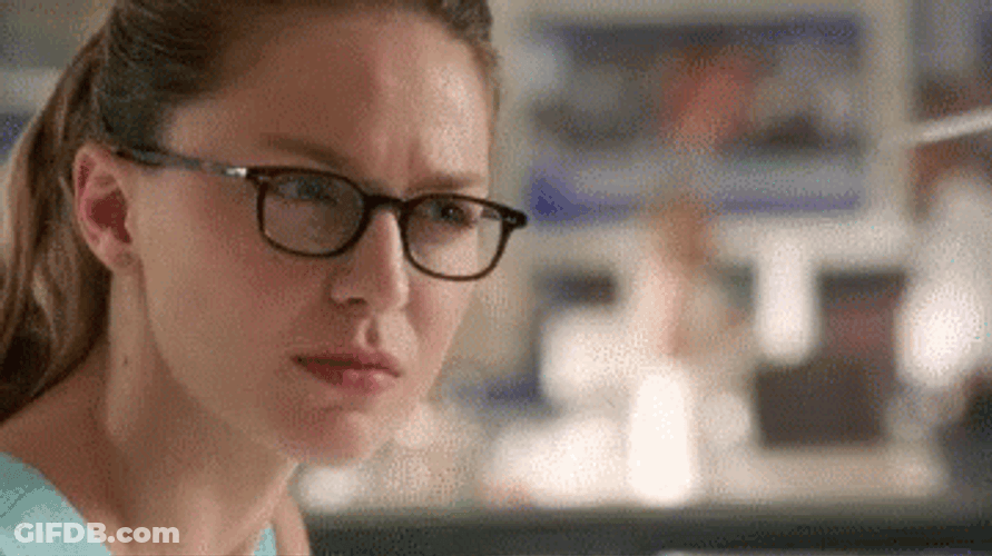 Super Girl Actress Melissa Benoist Stank Face GIF