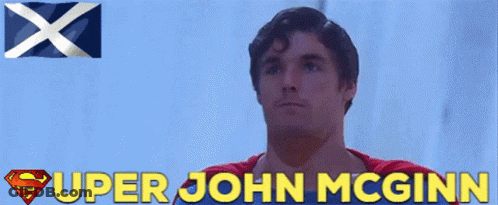 Super John McGinn Scottish Flag Poster GIF