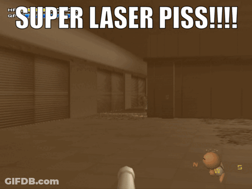 Super Laser Piss!!! GIF