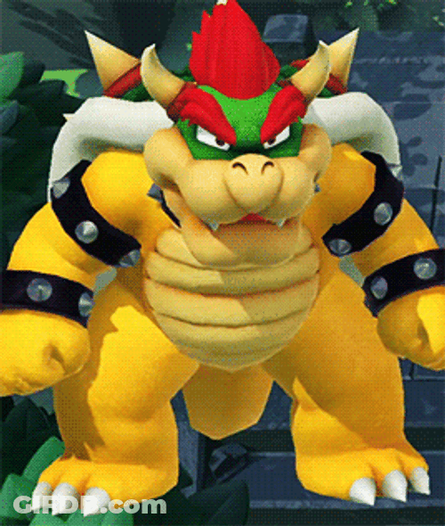 Super Mario Bowser King Koopa Bumping Fists GIF