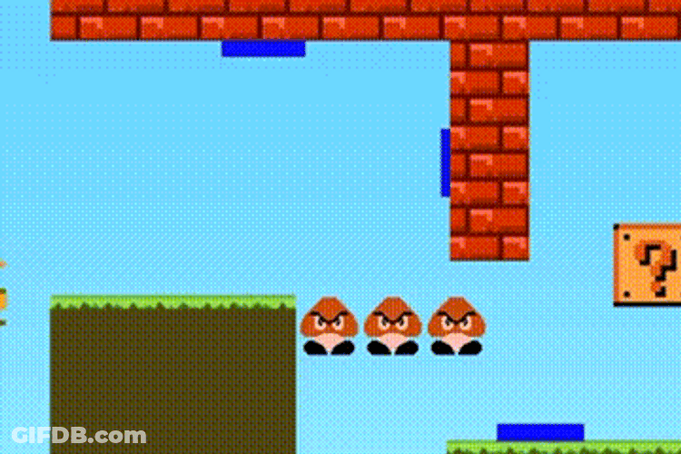 Super Mario Bros Geometry Dash GIF