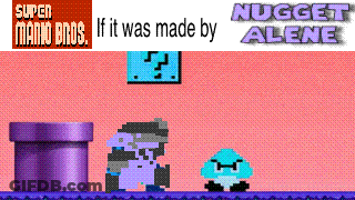 Super Mario Bros If It Was Made By Nugget Alone Game GIF