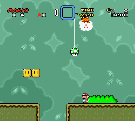 Super Mario Bros Mushroom Jump Fail GIF