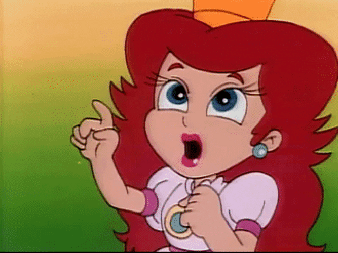 Super Mario Bros. Super Show Characters Shocked GIF