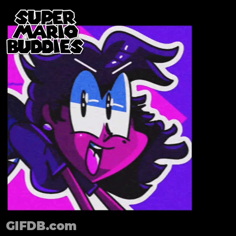 Super Mario Bubbles Poster GIF