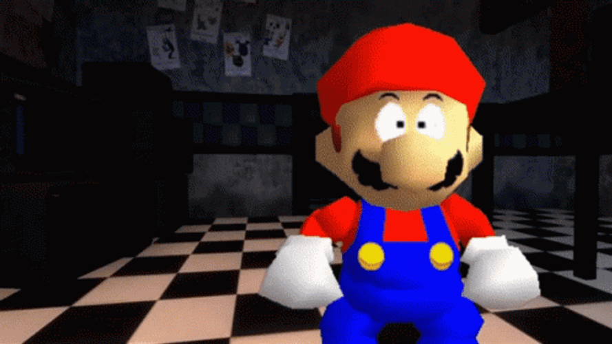 Super Mario Creepy Clap GIF