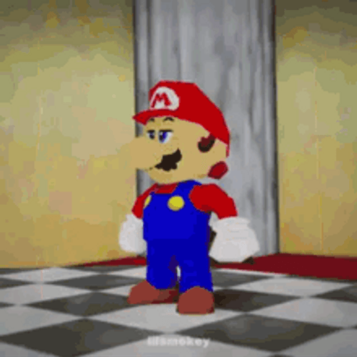Super Mario Cursed Only Fans Twitch GIF