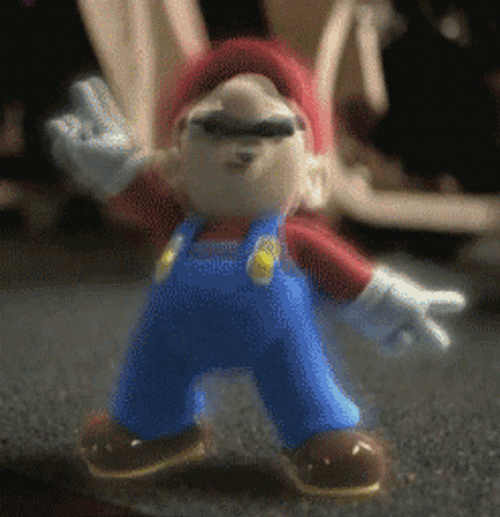 Super Mario Dance Headbang GIF