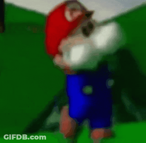 Super Mario Dancing Running Man GIF