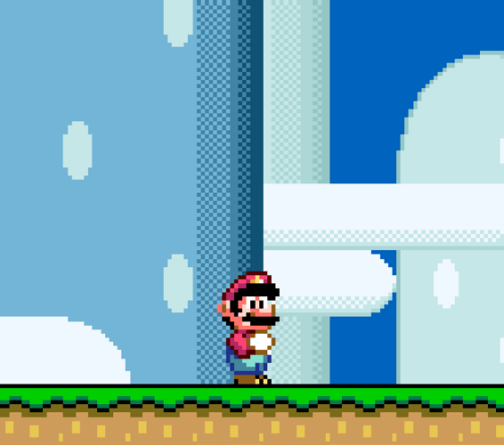 Super Mario Dodging Missile Bullet Bill GIF