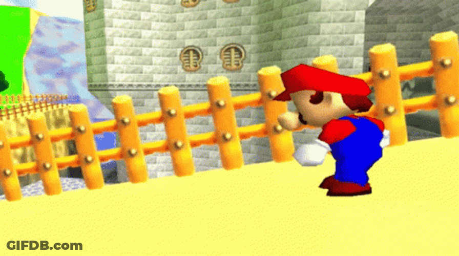 Super Mario Erecting For Sale Sign GIF
