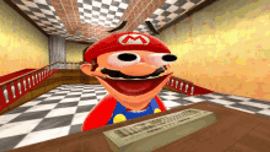 Super Mario Folding Cringe GIF