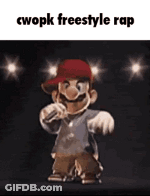 Super Mario Freestyle Rap GIF