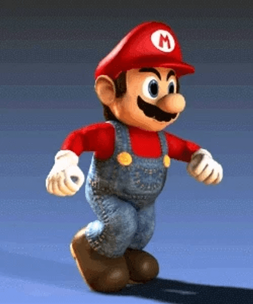 Super Mario Game Static Run Speed GIF