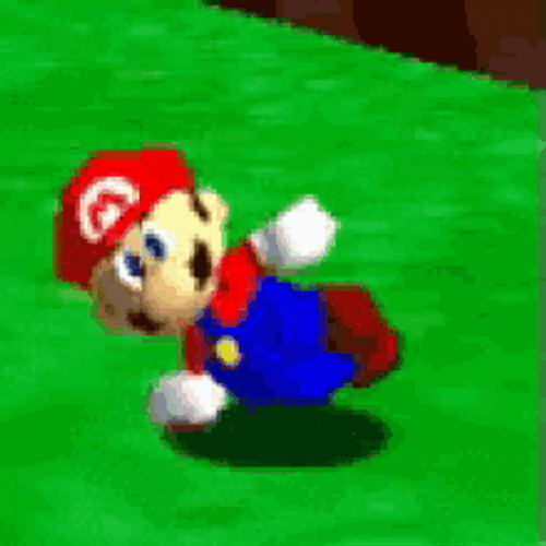 Super Mario Hand Breakdancing GIF