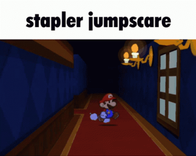 Super Mario Jump Scare GIF