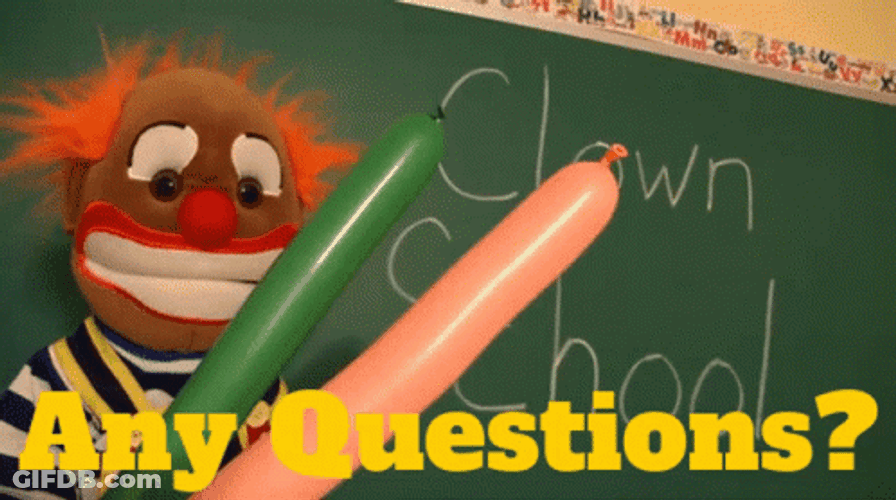 Super Mario Logan Screwball Puppet Any Questions GIF