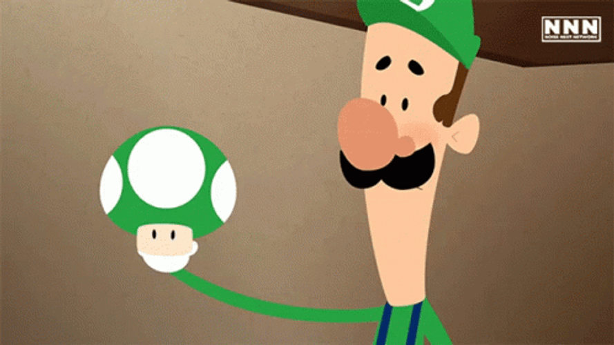 Super Mario Luigi Mushroom Toad Parody GIF