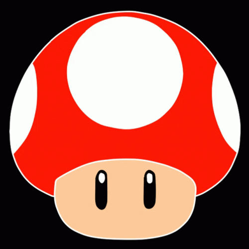Super Mario Mushroom Changing Colors GIF